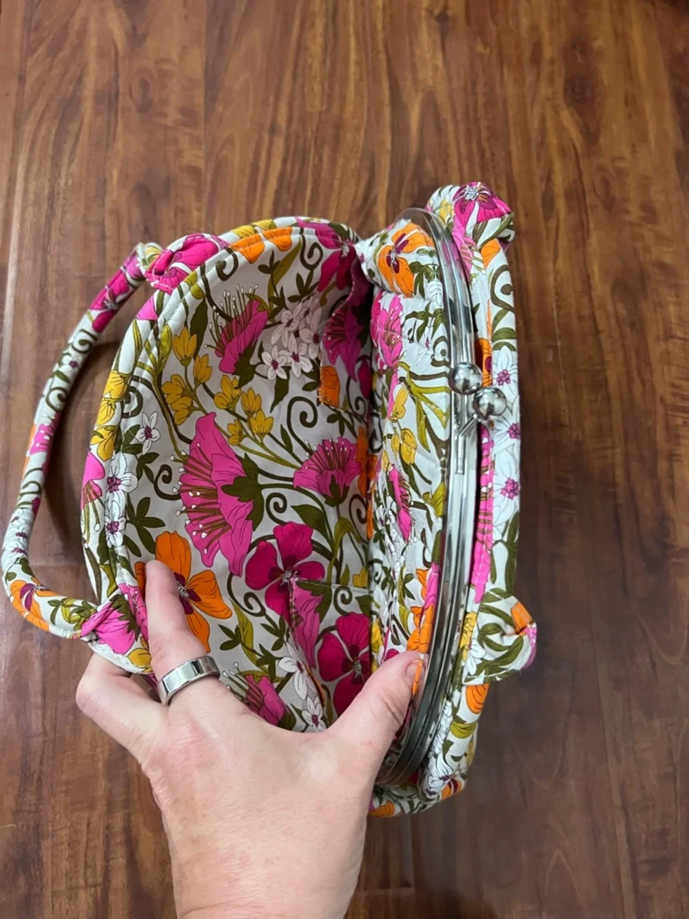 Vera Bradley Eloise Shoulder Bag Priscilla Pink Pattern